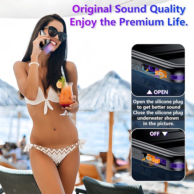 2025 New Designed for iPhone 16 Pro Case Waterproof, [Built-in Screen Protector & Glass Camera Protector][Full Body Shockproof][IP68 Underwater][Dustproof][Dropproof] Phone Case for iPhone 16 Pro 6.3"