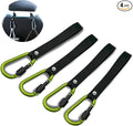Headrest Hooks for Car - Backseat Hanger Hook for Your Purse, Bags, Umbrellas, Clothes, Water Bottle, Keys Interior Car Seat Organizer, Multi-Purpose Hanging Organizers/Storage Hooks (Green)