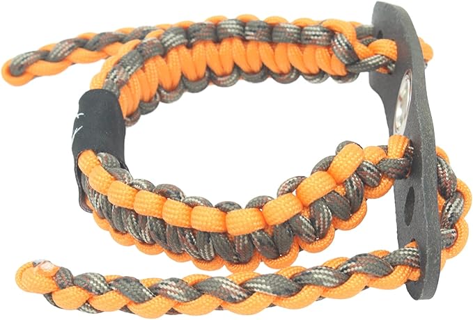Realtree® Paracord Archery Bow Wrist Sling - 100% Full Grain Leather 550 Paracord