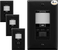 TOPGREENER in Wall PIR Motion Sensor Light Switch, Occupancy Sensor Switch, 𝐍𝐞𝐮𝐭𝐫𝐚𝐥 𝐖𝐢𝐫𝐞 𝐑𝐞𝐪𝐮𝐢𝐫𝐞𝐝, On/Off Override, 𝐒𝐢𝐧𝐠𝐥𝐞 𝐏𝐨𝐥𝐞, 4A, 500W, TSOS5-BKWP,Black,4 Pack