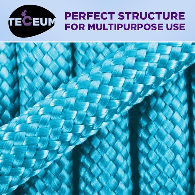 TECEUM Reflective Paracord Rope 1000 – 1000ft/200ft/100ft/50ft – 40+ Colors – Glow in The Dark – para Cord – Utility Rope for Survival, Hunting & Camping Gear – Nylon String, Camping Rope, Tent Cord