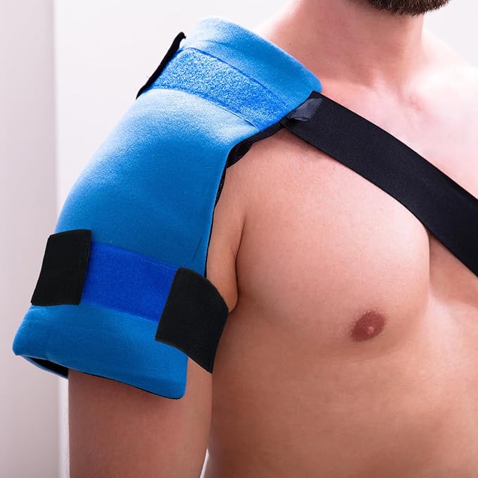 Geiserailie 4 Pcs Extender Strap Reusable Ice Belt Extender Strap Multipurpose Elastic Hook and Loop Extension for Ice Pack Black Back/Knee/Ankle Braces, Vests, Wraps, and Belts(4 x 9 Inch)