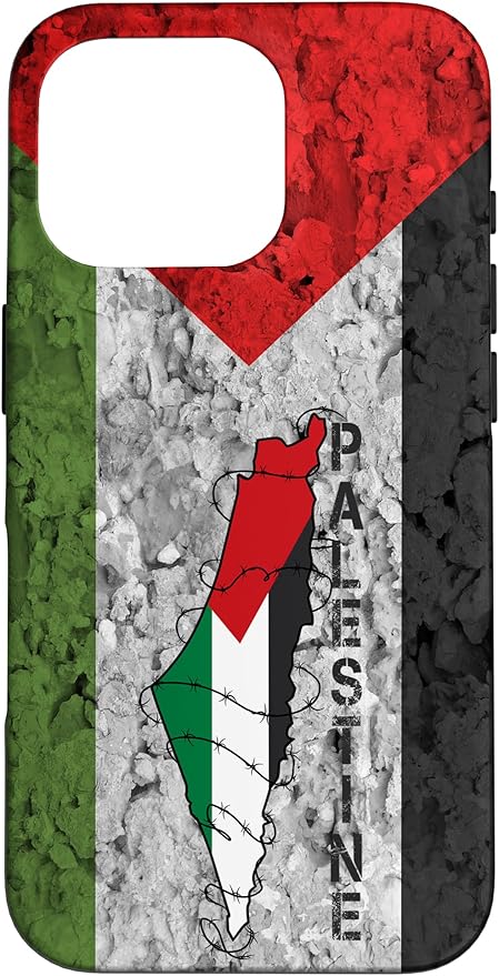 Kufiya PALESTINE Keffiyeh flag, Palestinian Map pattern Case for iPhone 16 Pro