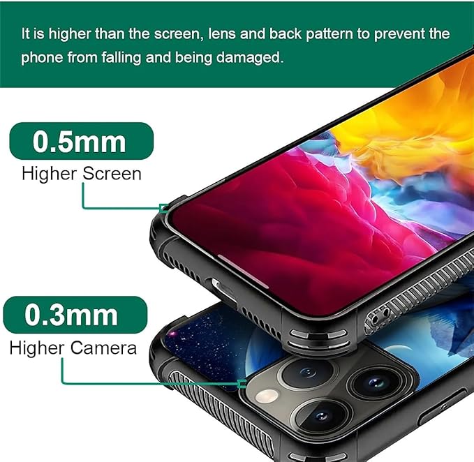 for iPhone 15 Pro Max Case, Snowy Mountain Fox Lake Pattern Graphic Design Girl Boy Soft Silicone Hard Acrylic Shock Protection for iPhone 15 Pro Max