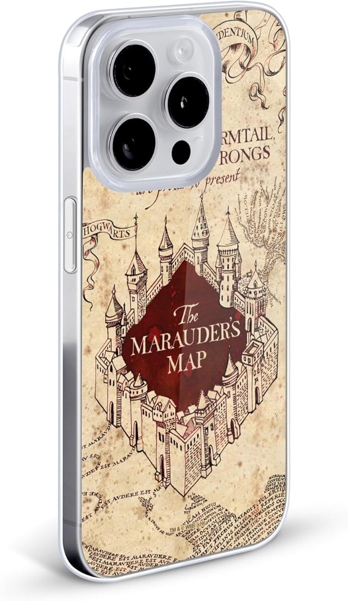 Head Case Designs Officially Licensed Harry Potter The Marauder's Map Prisoner of Azkaban II Gel Case [Military Grade Protection] Compatible with Apple iPhone 17 Air