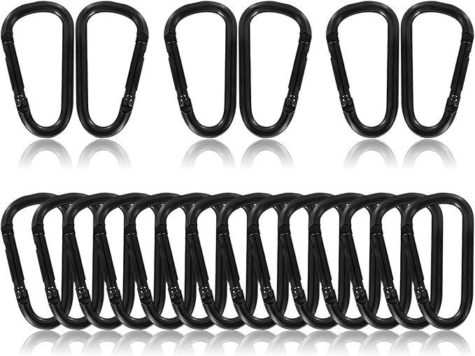 Carabiner Clip, Aluminum Carabiner D Ring Hook Keychain Clip for Backpack, Travel, and Outdoor Adventures for Young People