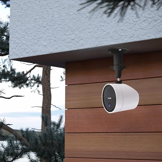 UYODM 2 Pack Wall Mount Holder for SimpliSafe Outdoor Security Camera, 360°Rotation Security Bracket with 1/4 Screw Thread, Camera Not Included (Black)