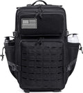 QT&QY 25L/45L Military Tactical Backpack For Men Molle Daypack 3 Day Bug Out Bag Hiking Rucksack With Bottle Holder
