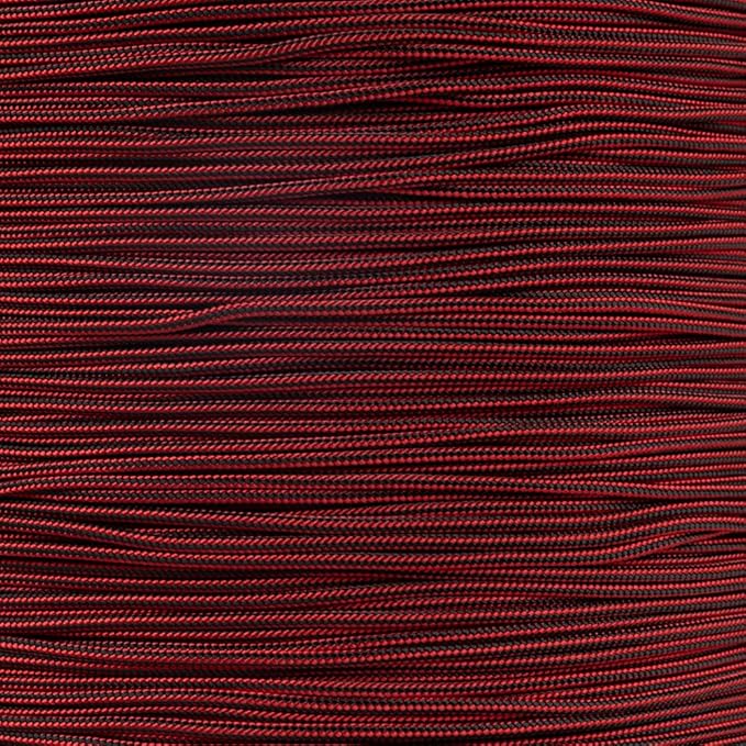 Paracord Planet 325 Paracord – 3 mm Type II Nylon Parachute Cord with 3 Inner Strands (Red, Black, and Burgundy, 1000 ft)