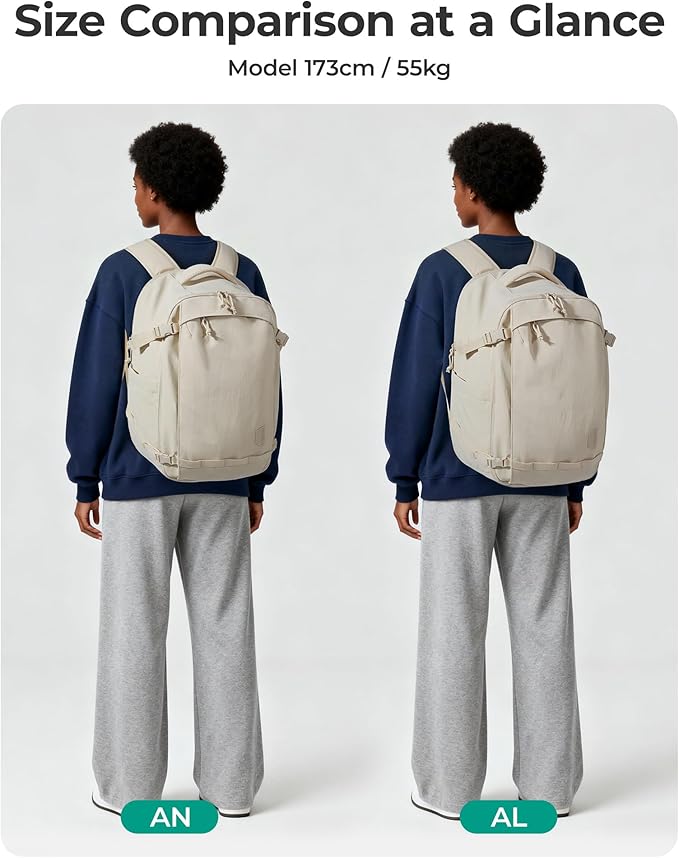 BAGSMART Travel Backpack Women, 15.6 Inch Carry On Backpack Flight Approved, TSA Approved Personal Item Travel Bag, Water Resistant Weekender Bag Luggage Daypack, Charcoal