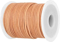 GENIQUE Real/Genuine Round Leather String Cord for Necklace, Bracelets, Jewellery, Braiding (2mm, Natural Distressed)