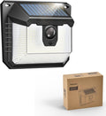 Philips Solar Lights Motion Sensor Outdoor, 120 LEDs Solar Powered Security Lights,3 Lighting Modes, Waterproof Wall Lights for Outside Yard Fence Garden Garage