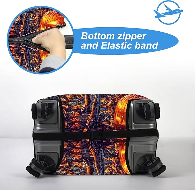 Luggage Cover Protector for 30-32 Inch Suitcases, TSA Approved Elastic Travel Suitcase Covers, Anti-Scratch Washable Luggage Sleeve for Carry On & Checked Bags, Shorthaired Pointer Dog