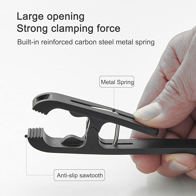 Large Laundry Hook Clothes pins 12pcs Sock Clip Laundry Clips with Springs, Strong Plastic Clothes Drying Line Pegs