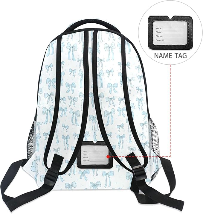 Wamika Coastal Anchor Kids Backpack Nautical Theme Starfish Shell Ocean School Backpacks Boys Girls Preschool Book Bag