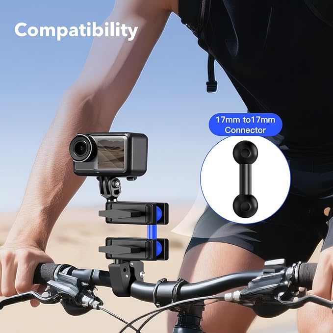 17mm Ball Adapter – Compatible with Garmin GPS Mounts and 17mm Socket Phone Holders