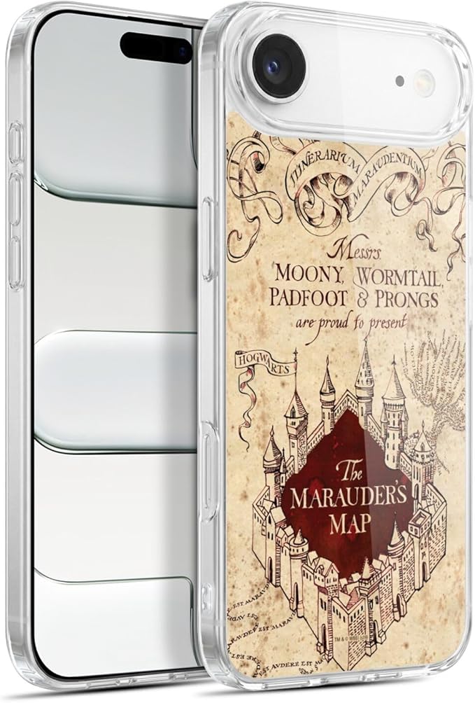 Head Case Designs Officially Licensed Harry Potter The Marauder's Map Prisoner of Azkaban II Gel Case [Military Grade Protection] Compatible with Apple iPhone 17 Air