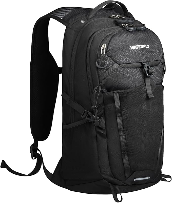 WATERFLY Small Lightweight Hiking Backpack: 20L Outdoor Daypack with Phone Pocket, Hydration Compatible, Breathable Backpanel, Multi-Compartment for Camping Trekking Travel Women Men