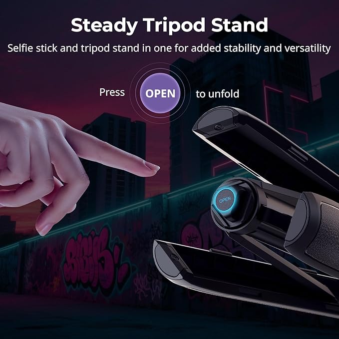 SmallRig 59" Extendable Selfie Stick Tripod for GoPro Hero 13/12/11, for DJI Action 6/5 Pro/4, for DJI Pocket 3, for Xtra Muse, for Akaso, 1/4"-20 Screw for Insta360 X5/X4, Mirrorless Camera - 5284