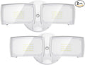 LEPOWER 2 Pack 28W 3000LM ‌LED Security Flood Light‌ ‌Outdoor‌, Switch Controlled Aluminum ‌Security Light‌, 2 Adjustable Heads, 5500K Daylight, Wet Location for Patio, Garden, Yard Lights