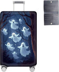 Luggage Cover Protector for 26-28 Inch Suitcases, TSA Approved Elastic Travel Suitcase Covers, Anti-Scratch Washable Luggage Sleeve for Carry On & Checked Bags, Ghosts Flying