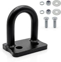 Front Tow Hook Tow Loop Compatible with Polaris RZR 900S 1000S 1000XP General – Heavy Duty 16mm Steel Recovery Hook, Black Powder Coated, Easy Bolt-On Installation
