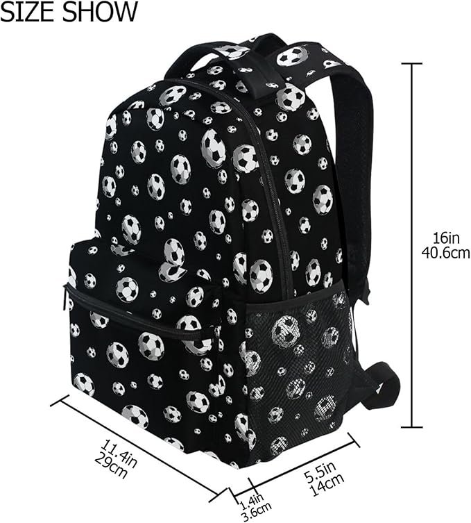 Wamika Football Ice Fire Boy Backpack Soccer Ball Sports School Backpack Kids Preschool Girl Book Bag