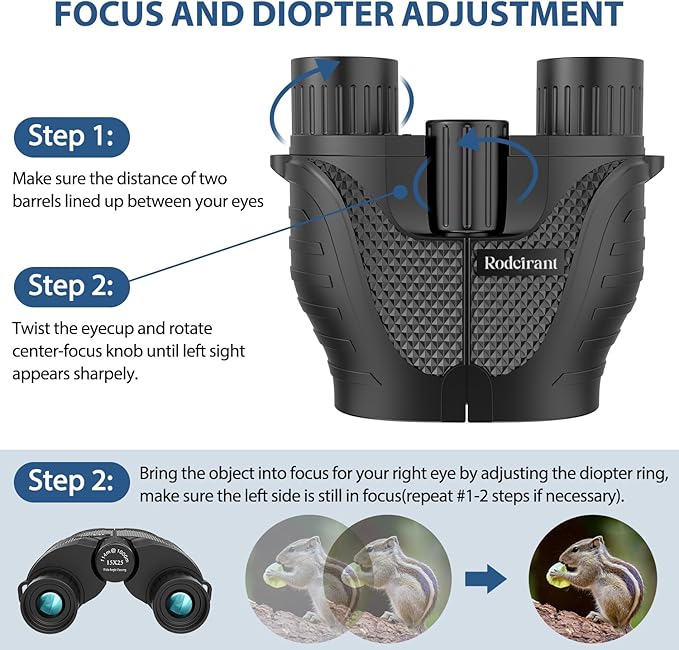 Binoculars 15x25 for Adults,High Powered Easy Focus Binoculars with Low Light Vision for Bird Watching,Travel and Concerts,Sightseeing and Sport Games
