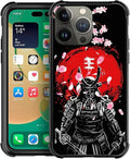 for iPhone 12 Pro Max Case, Sakura Japanese Samurai Pattern Graphic Design Girl Boy Soft Silicone Hard Acrylic Shock Protection for iPhone 12 Pro Max