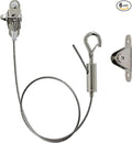 6 Sets Adjustable Hanging Wire Kit, Stainless Steel Multipurpose Suspension Wire Cable with Hook, Heavy Duty Anchor for Furniture, Light, Lamp, Picture, Mirror Secure to Wall or Ceiling, 30in