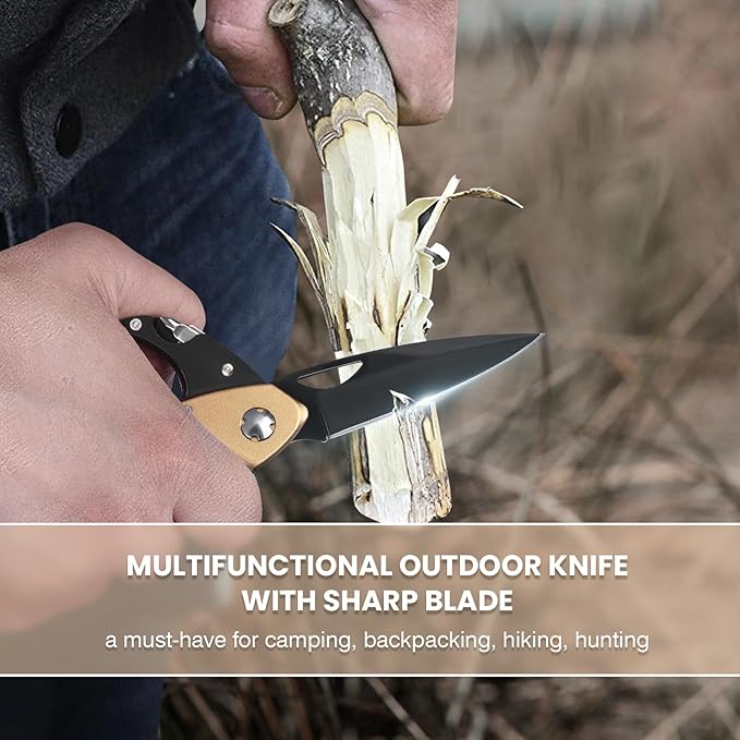 FUNBRO Multitool knife, Gift for Men (Gold)