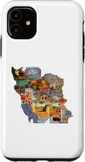 Map of Persian empire, Iran Map Case for iPhone 11