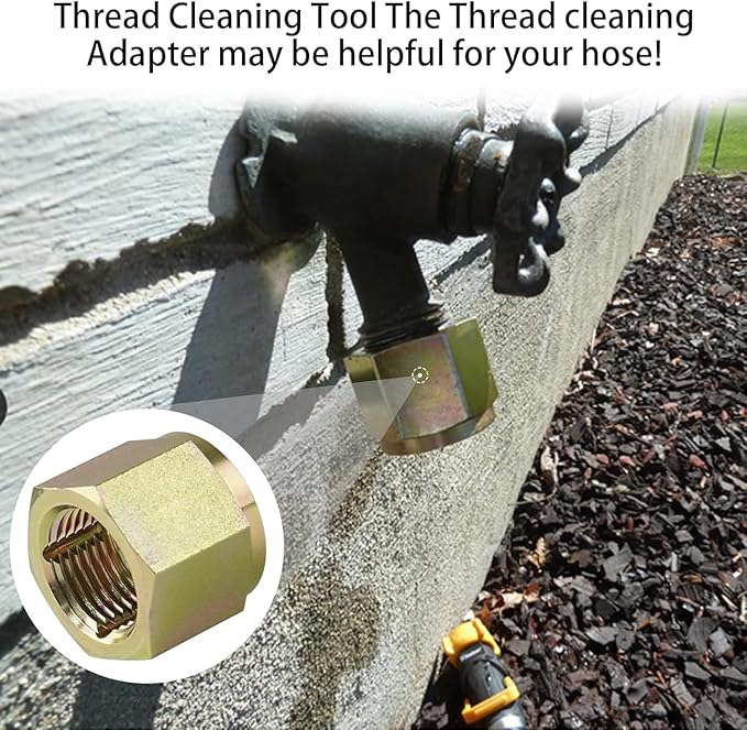 05265 Hose Thread Cleaner – Outdoor Faucet Repair Tool, 3/8 in Socket Drive