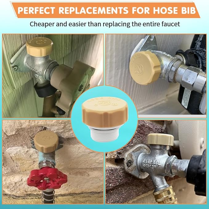 1pcs Vacuum Breaker Repair Kit, UPC ASSE 1019-A Repair kit, Outdoor Faucet Spigot repair kit with 1pcs 3/4"GHT Garden Hose End Cap