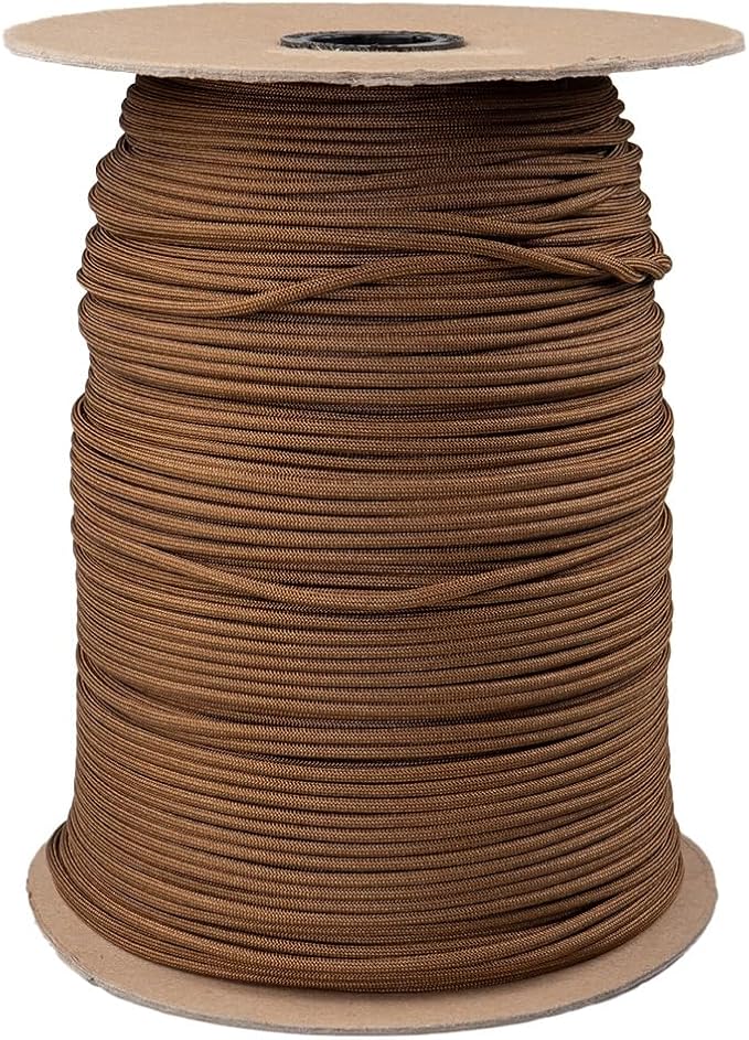 Paracord Planet Solid Color 550lb Paracord – 7 Strand Type III Nylon Cord for Indoor and Outdoor Tasks – Copper (100 ft)