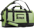 Gonex Waterproof Duffel Bag, 90L Heavy Duty Dry Duffle Bag with Reinforced Thickened Bottom, 3-in-1 Convertible Large Travel Backpack for Kayaking, Motorcycle, Camping & Boating, Army Green