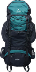 Teton 65L Scout Internal Frame Backpack for Hiking, Camping, Backpacking, Travel, Rain Cover Included, Pacific