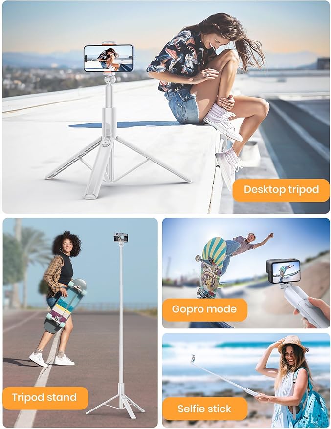 ANXRE 71" Phone Tripod, NT79 Extendable Selfie Stick with 1/4" Camera Mount for Cell Phone＆Camera, Phone Tripod Stand Holder with Remote Compatible with iPhone Android, Camera