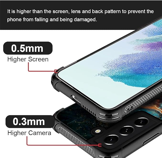 for Samsung Galaxy S21 Case, Star Cave Hungry Wolf Pattern Graphic Design Girl Boy Soft Silicone Hard Acrylic Shock Protection for Samsung Galaxy S21