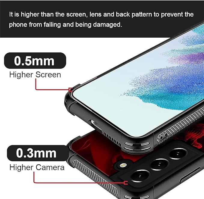 for Samsung Galaxy S21 Plus Case, Gestures Funny Skull Pattern Graphic Design Girl Boy Soft Silicone Hard Acrylic Shock Protection for Samsung Galaxy S21 Plus