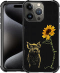 for iPhone 16 Pro Max Case, Pig Sunflower Yellow Sunshine Pattern Graphic Design Girl Boy Soft Silicone Hard Acrylic Shock Protection for iPhone 16 Pro Max