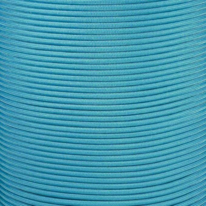 Paracord Planet Solid Color 550lb Paracord – 7 Strand Type III Nylon Cord for Indoor and Outdoor Tasks – Turquoise (250 ft)