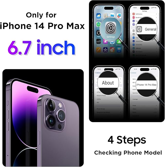 Temdan Compatible with iPhone 14 Pro Max Case Waterproof, Built-in Screen & Camera Protector IP68 Underwater Full Body 14FT Military Dropproof Shockproof Phone Case 6.7"-Black/Clear-Mag