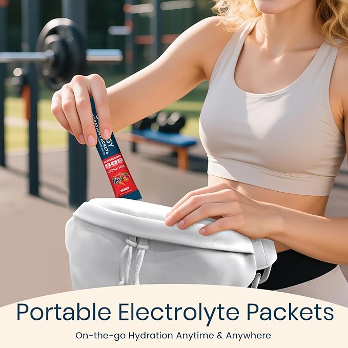 Electrolytes Powder Packets Sugar Free Hydration Packets, 7 Flavors Liquid Daily IV Electrolyte Drink Mixex for Rehydration with Electrolytes, Vitamins, 0 Calorie, 40 Sticks