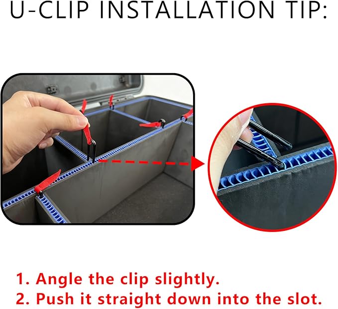LAFENLIN UPGRADE DIY Divider System for Pelican 1510 [Organize Securely, Customize Instantly], Professional U-Clip & Red Pull Tab Dividers for Camera, Tactical, Medical, Tool Gear - Case Not Included