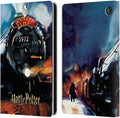 Head Case Designs Officially Licensed Harry Potter Hogwarts Express Prisoner of Azkaban II Leather Wallet Case Compatible with Amazon Fire 7 2022