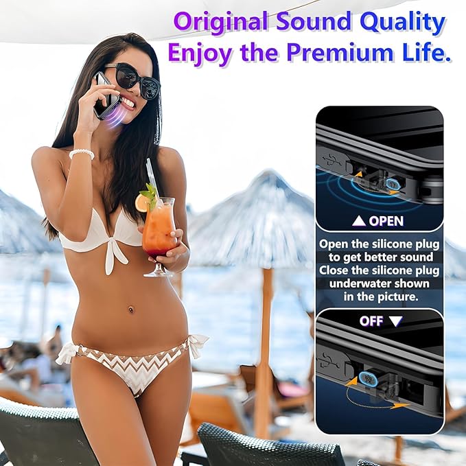 2025 New Designed for iPhone 15 Pro Max Case Waterproof, [Compatible With MagSafe][Built-in Screen & Camera Protector][Full Body Shockproof][IP68 Underwater][Dustproof][Dropproof] Phone Case 6.7"