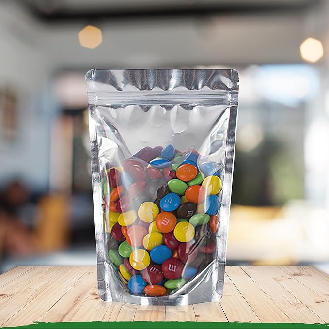 BELLE KR® 4x6 Mylar Bags Stand Up - Pack Of 1000-7.5mil Thick - Clear Mylar Bags with See Through Window for Freeze Dryer