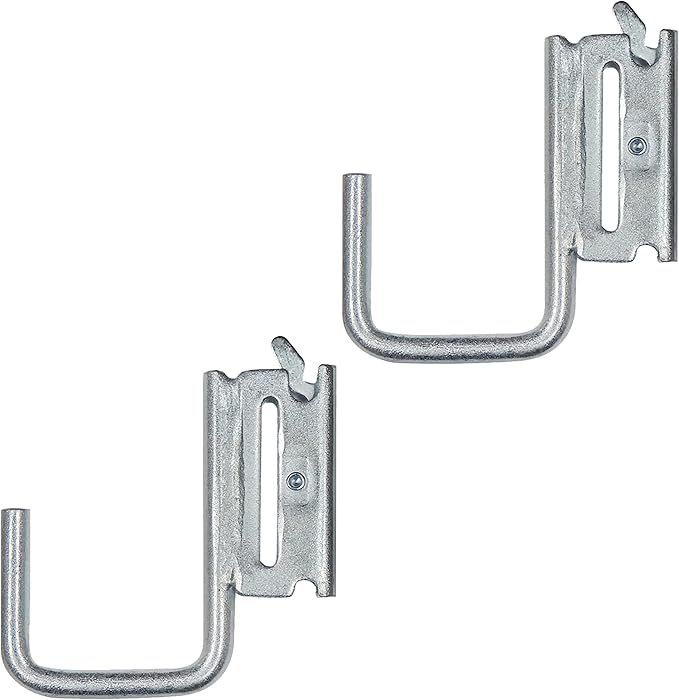 Snap-Loc E-Track Multi-Purpose J-Hook 2 Inch Hanger 2-Pack, Logistic Tie-Down for Pickups, Trucks, Trailers