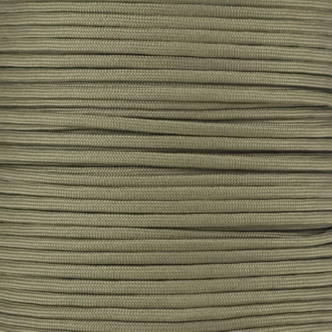 Paracord Planet Solid Color 550lb Paracord – 7 Strand Type III Nylon Cord for Indoor and Outdoor Tasks – Khaki (250 ft)